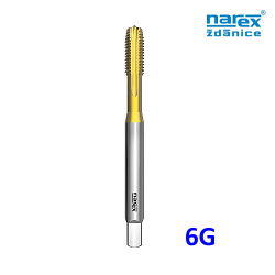 Závitník strojní NAREX M8 HSSE 1510 přímá dr. s lamačem